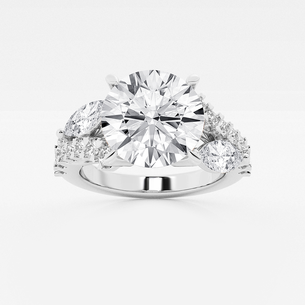 5 1/2 ctw Round Lab Grown Diamond Engagement Ring